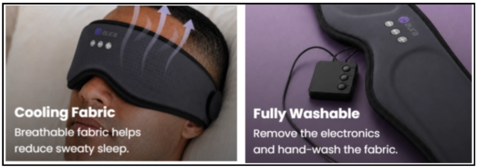 AURA Bluetooth Sleep Mask Features