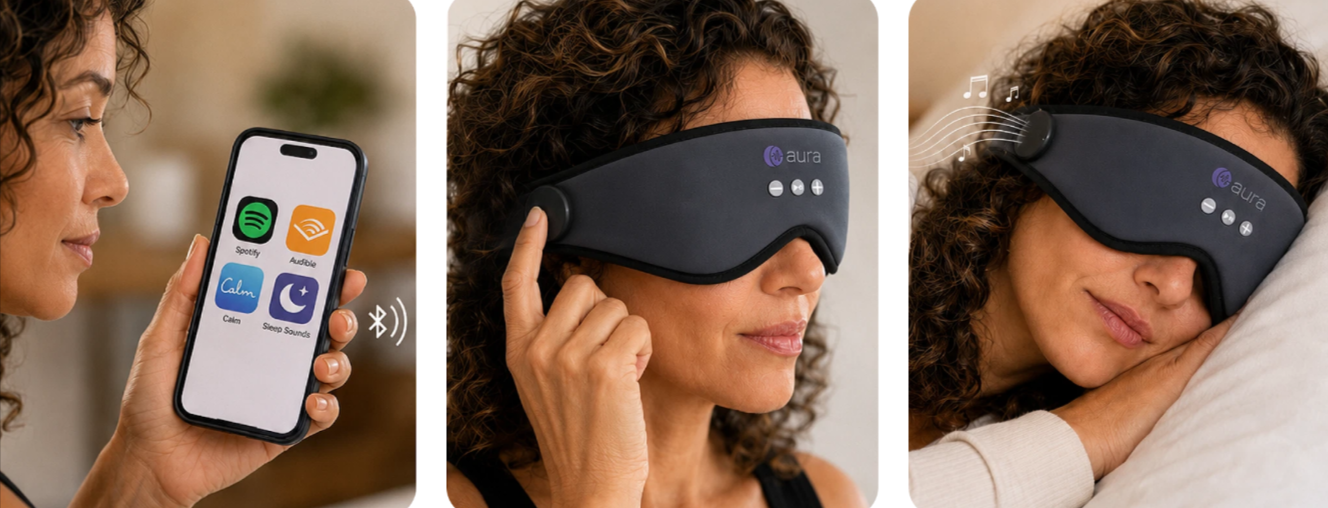AURA Bluetooth Sleep Mask How to Use