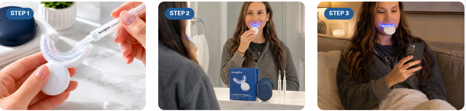 Auraglow Teeth Whitening Kit How To USE